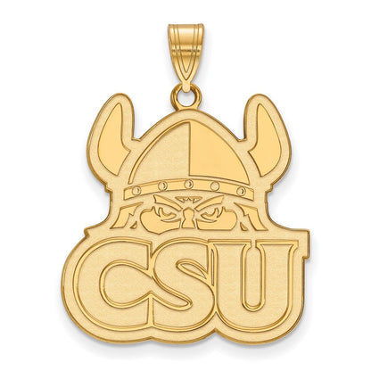 14K Gelbgold Logoart Cleveland State University Extra Groß Anhänger
