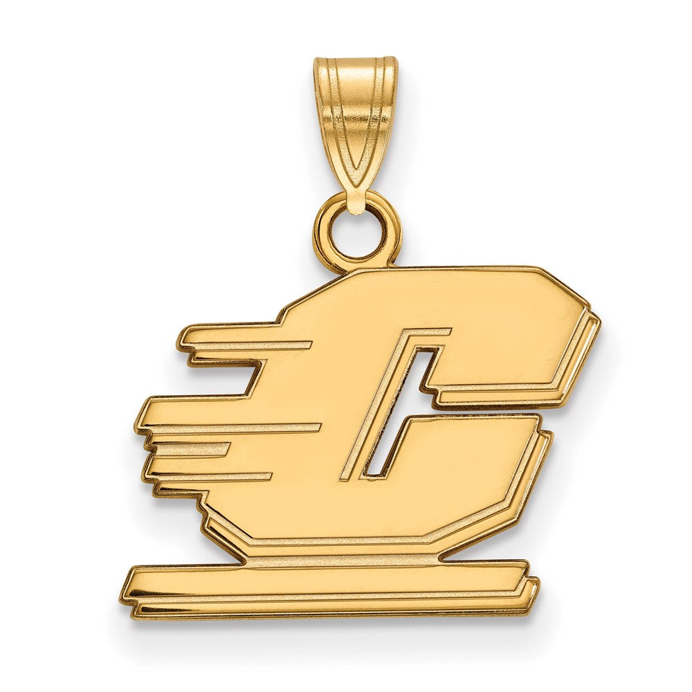 10K Gelbgold Logoart Central Michigan University Buchstabe C Klein Anhänger