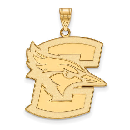 10K Gelbgold Logoart Creighton University Bluejay Extra Groß Anhänger