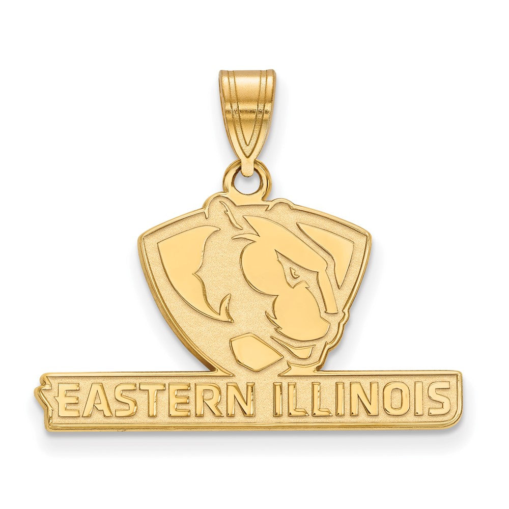 14K Gelbgold Logoart Eastern Illinois University Mittel Anhänger
