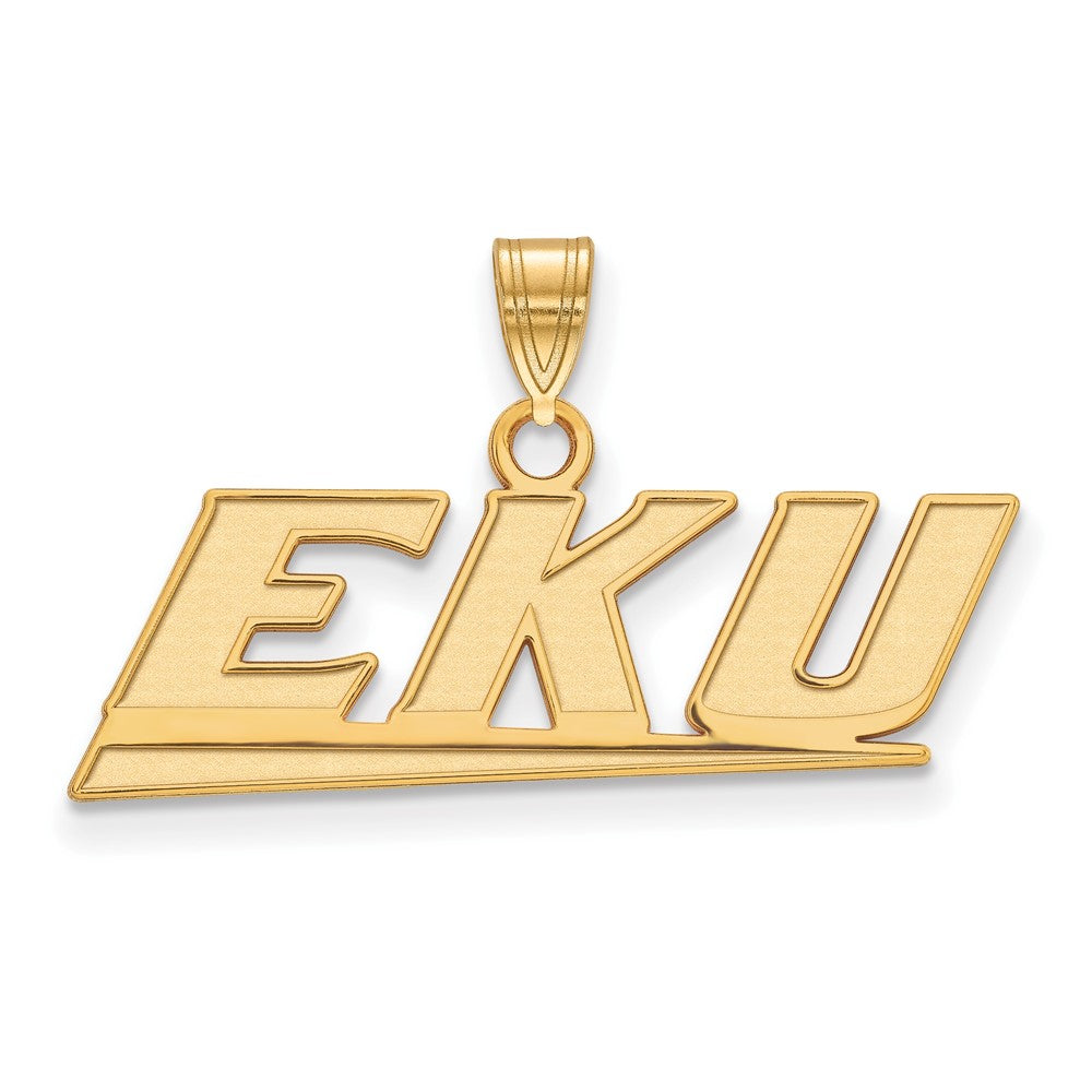 10K Gelbgold Logoart Eastern Kentucky University E K U Klein Anhänger