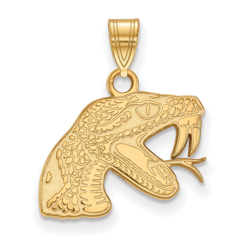 14K Gelbgold Logoart Florida A und M University Rattler Klein Anhänger