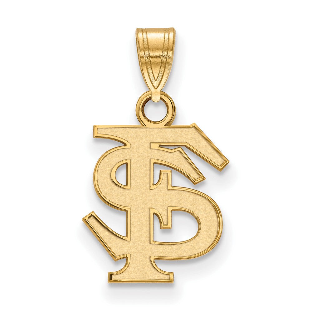 10K Gelbgold Logoart Florida State University F S Klein Anhänger