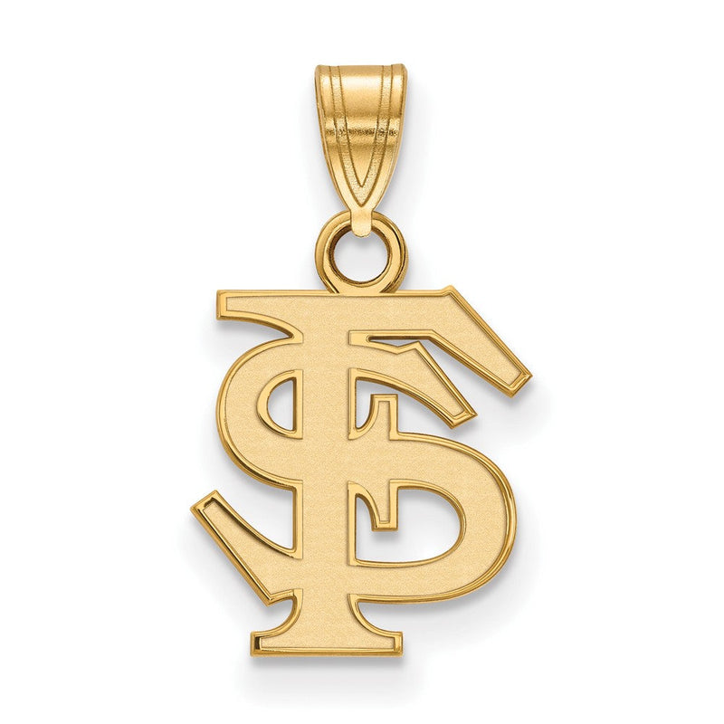 10K Gelbgold Logoart Florida State University F S Klein Anhänger