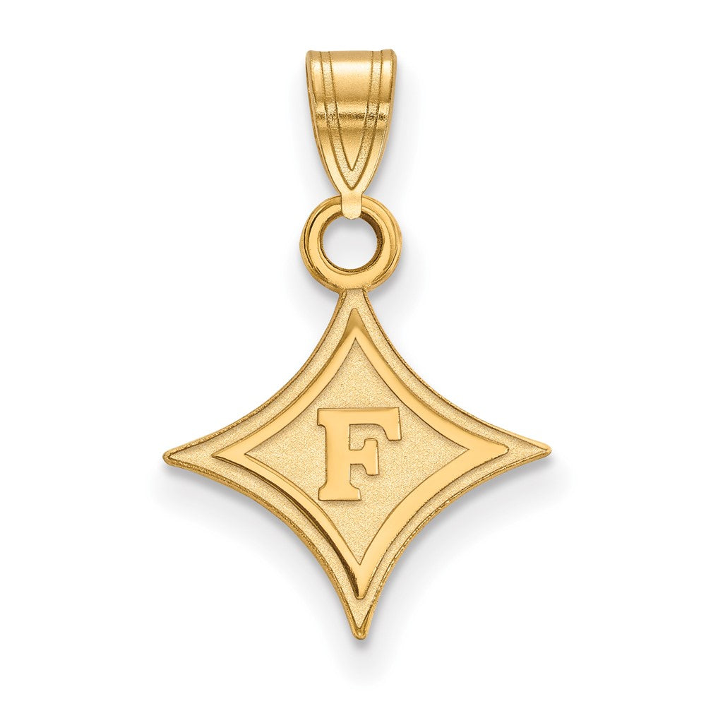 10K Gelbgold Logoart Furman University Klein Anhänger