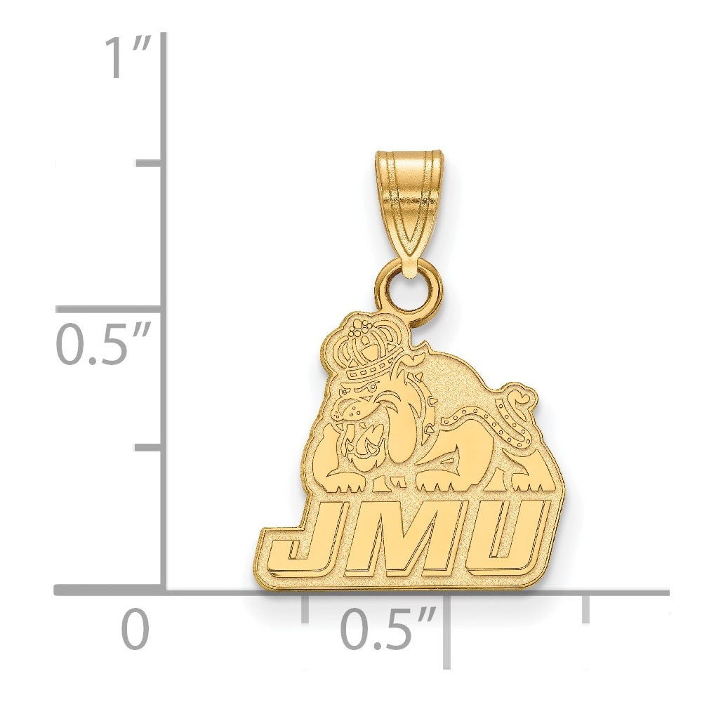 14K Gelbgold Logoart James Madison University Klein Anhänger