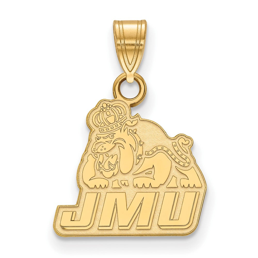 10K Gelbgold Logoart James Madison University Klein Anhänger
