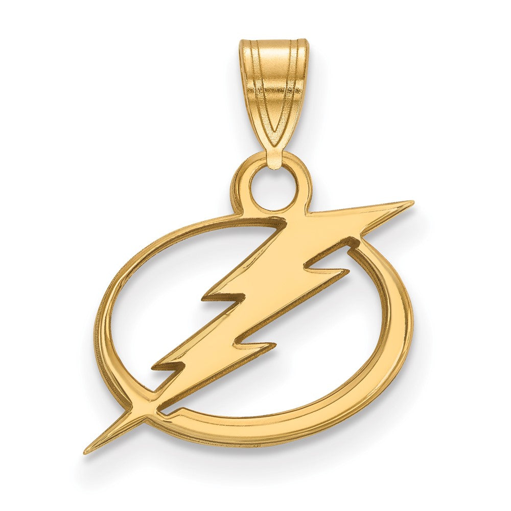 10K Gelbgold Nhl Logoart Tampa Bay Blitz Klein Anhänger