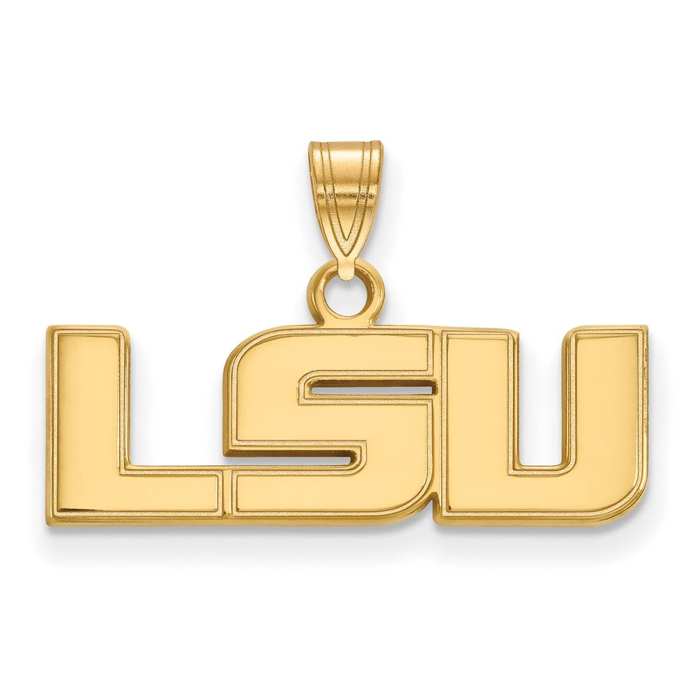 10K Gelbgold Logoart Louisiana State University L S U Klein Anhänger