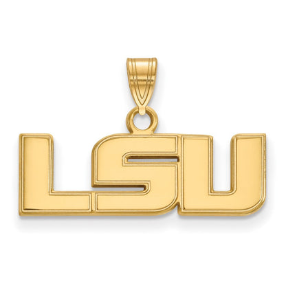 10K Gelbgold Logoart Louisiana State University L S U Klein Anhänger