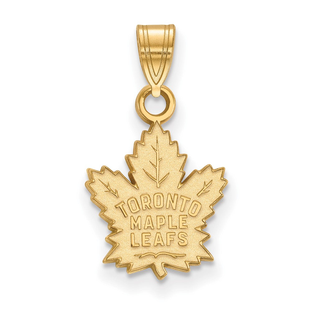 10K Gelbgold Nhl Logoart Toronto Maple Leafs Klein Anhänger