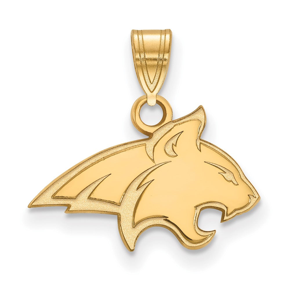 14K Gelbgold Logoart Montana State University Bobcat Klein Anhänger