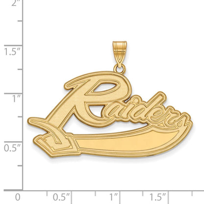 10K Gelbgold Logoart Mt Union College Raiders Extra Groß Anhänger