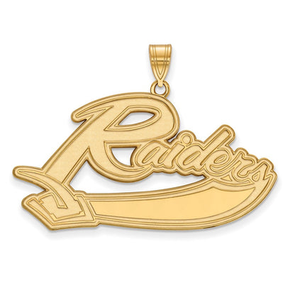 10K Gelbgold Logoart Mt Union College Raiders Extra Groß Anhänger