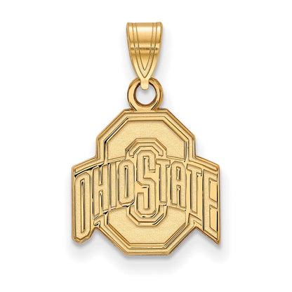 10K Gelbgold Logoart The Ohio State University Klein Anhänger