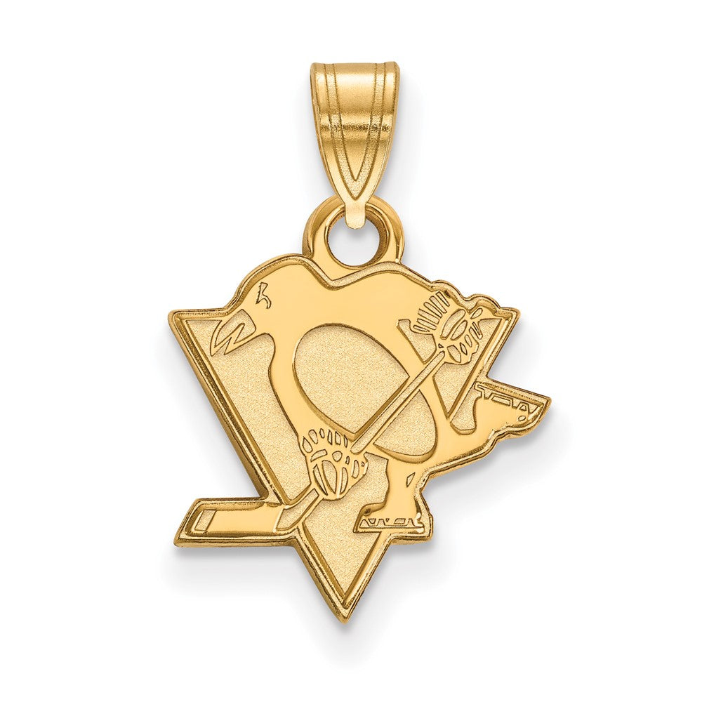 10K Gelbgold Nhl Logoart Pittsburgh Penguins Klein Anhänger
