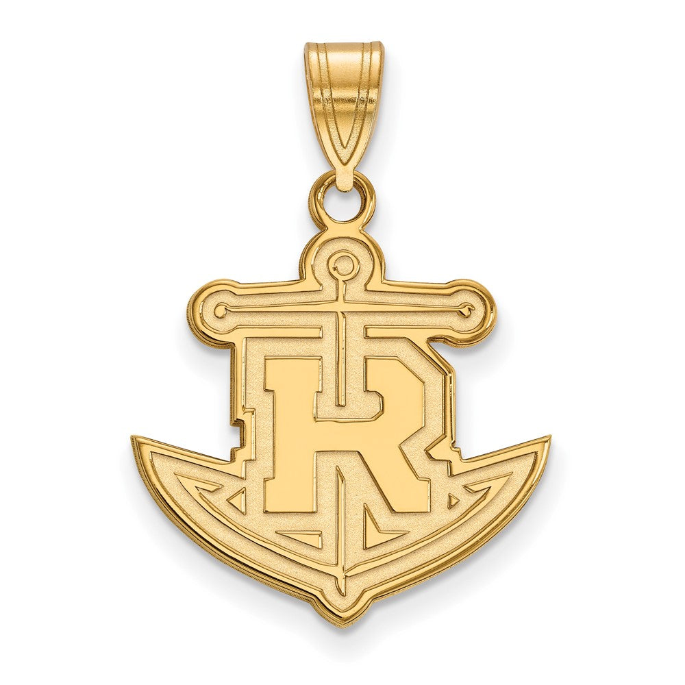 10K Gelbgold Logoart Rollins College Anker Groß Anhänger