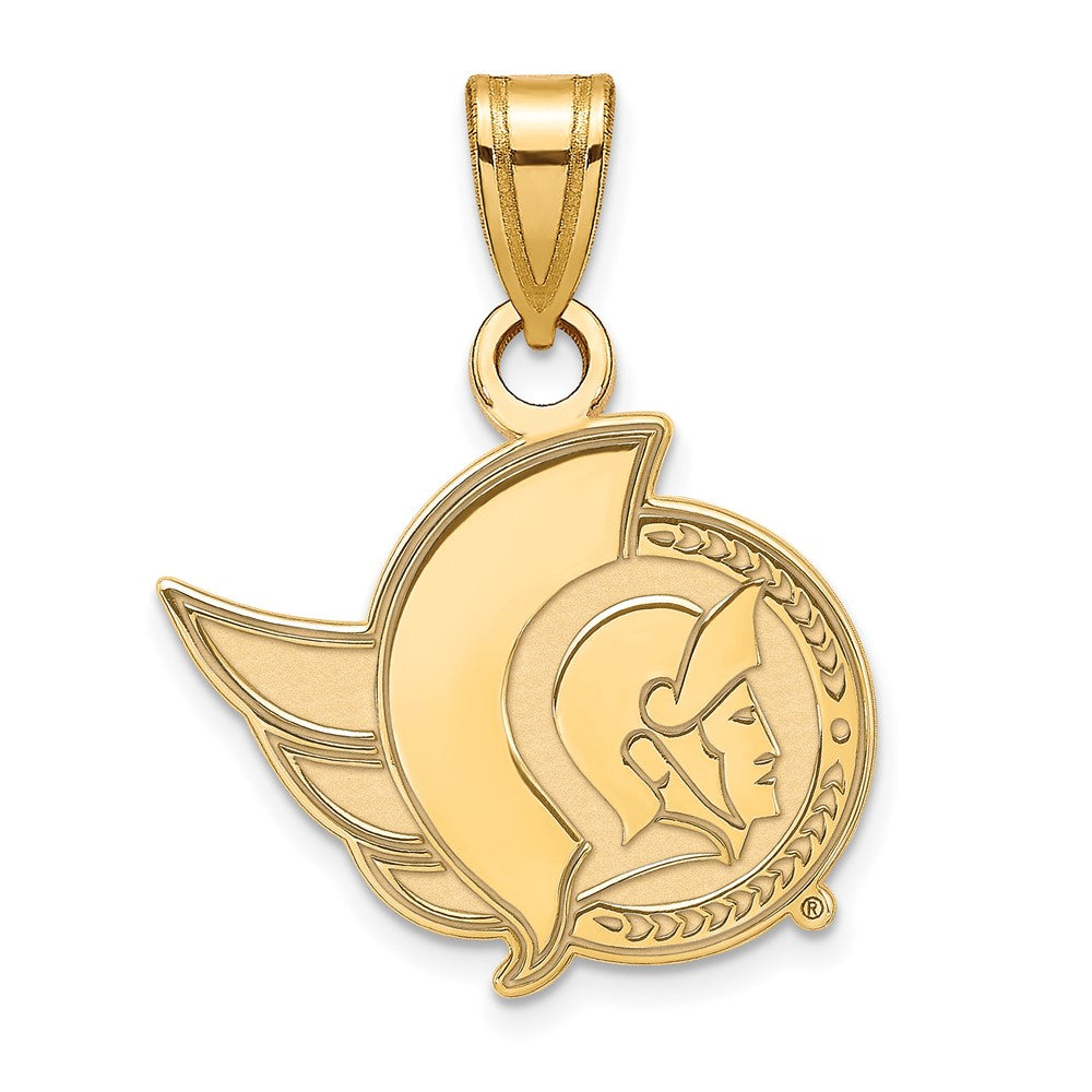 14K Gelbgold Nhl Logoart Ottawa Senators Klein Anhänger