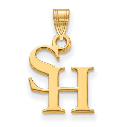 10K Gelbgold Logoart Sam Houston State University Klein Anhänger