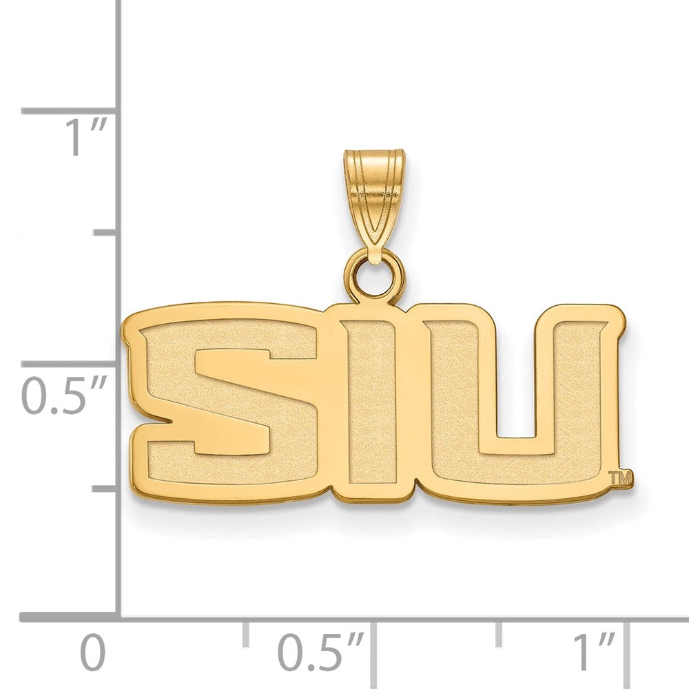 14K Gelbgold Logoart Southern Illinois University S I U Klein Anhänger