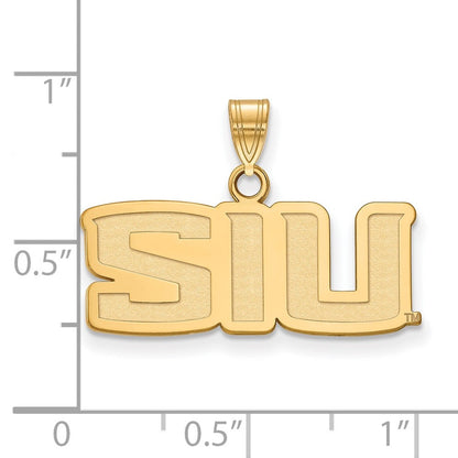 14K Gelbgold Logoart Southern Illinois University S I U Klein Anhänger
