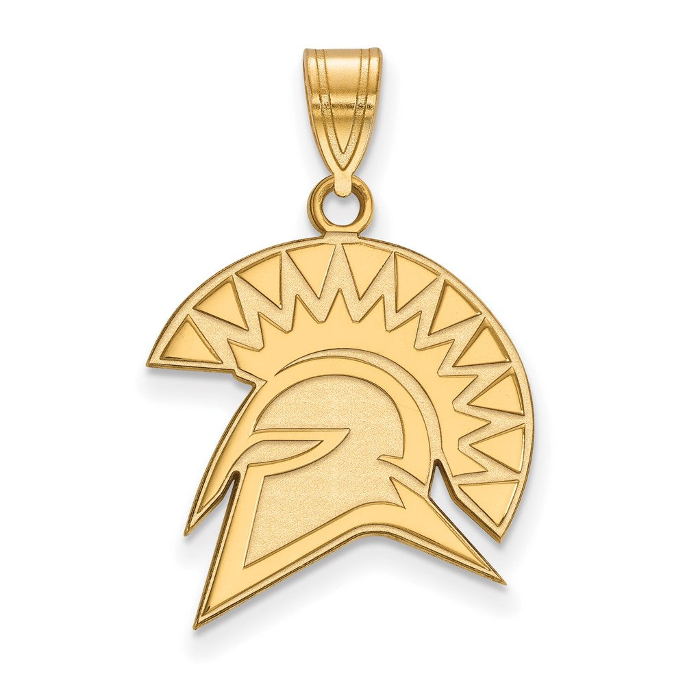 10K Gelbgold Logoart San Jose State University Spartan Groß Anhänger