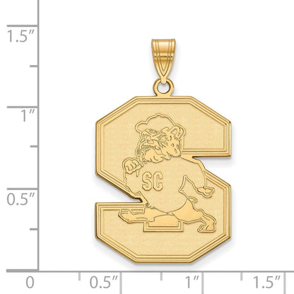10K Gelbgold Logoart South Carolina State University Extra Groß Anhänger