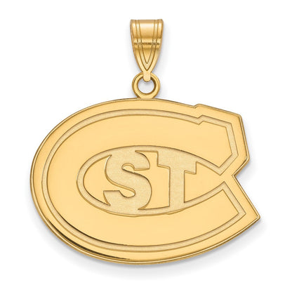 10K Gelbgold Logoart St. Cloud State University Groß Anhänger
