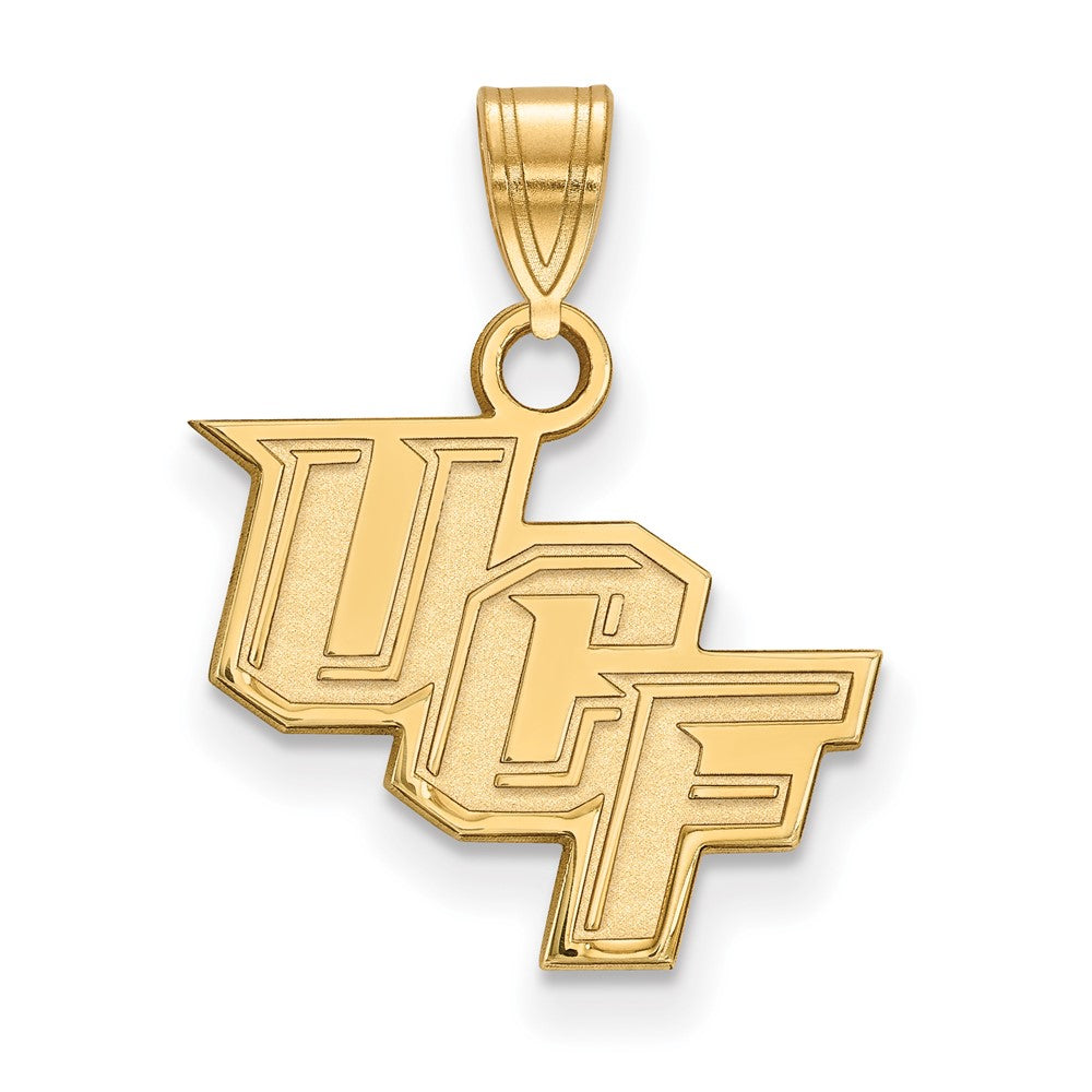 10K Gelbgold Logoart University Of Central Florida U C F Klein Anhänger