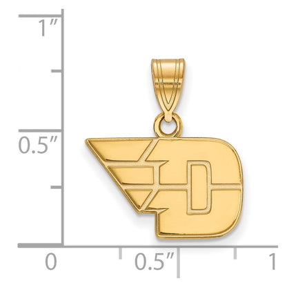10K Gelbgold Logoart University Of Dayton Klein Anhänger