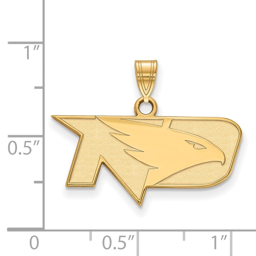 10K Gelbgold Logoart University Of North Dakota Klein Anhänger