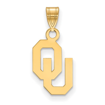 14K Gelbgold Logoart University Of Oklahoma O U Klein Anhänger
