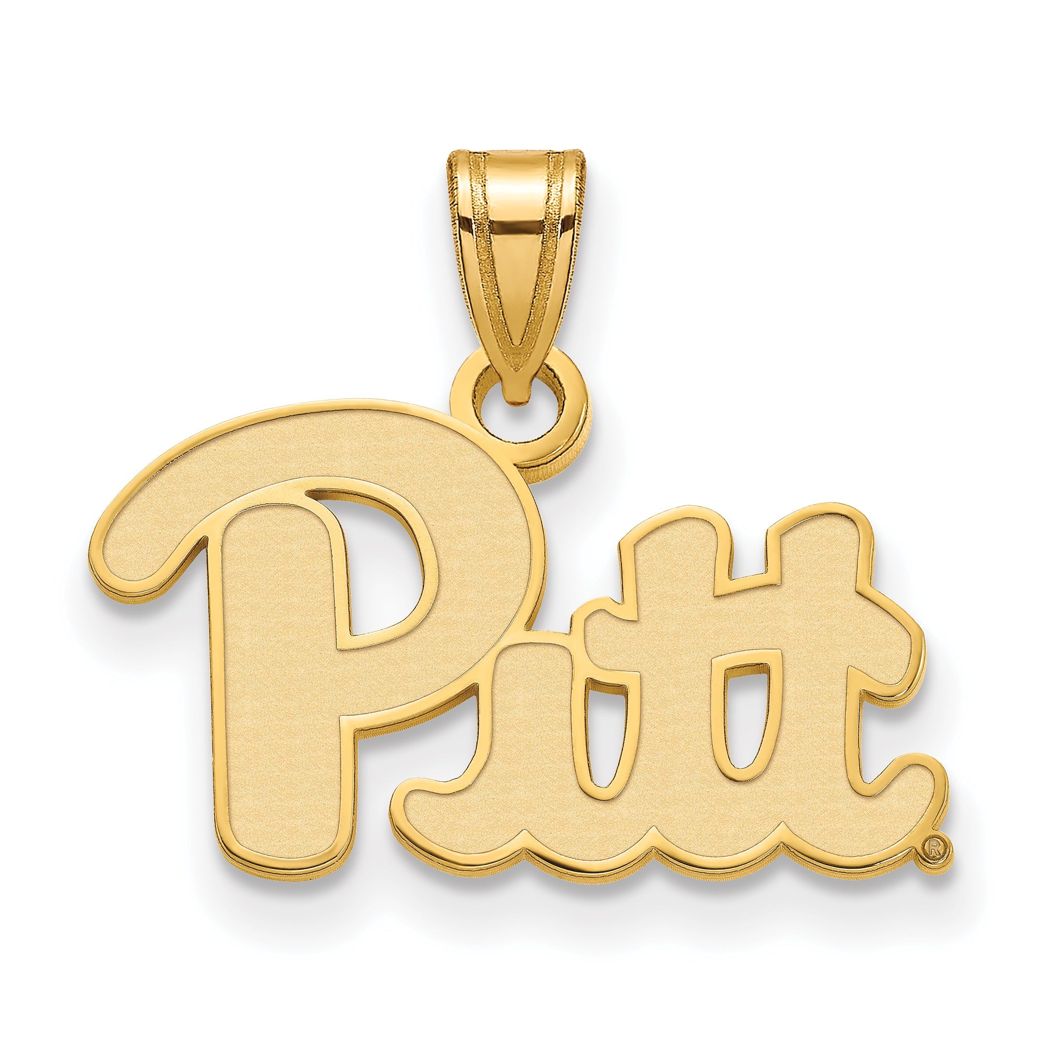 14K Gelbgold Logoart University Of Pittsburgh Klein Anhänger