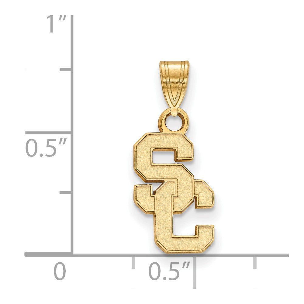 10K Gelbgold University Of Southern California S C Klein Anhänger