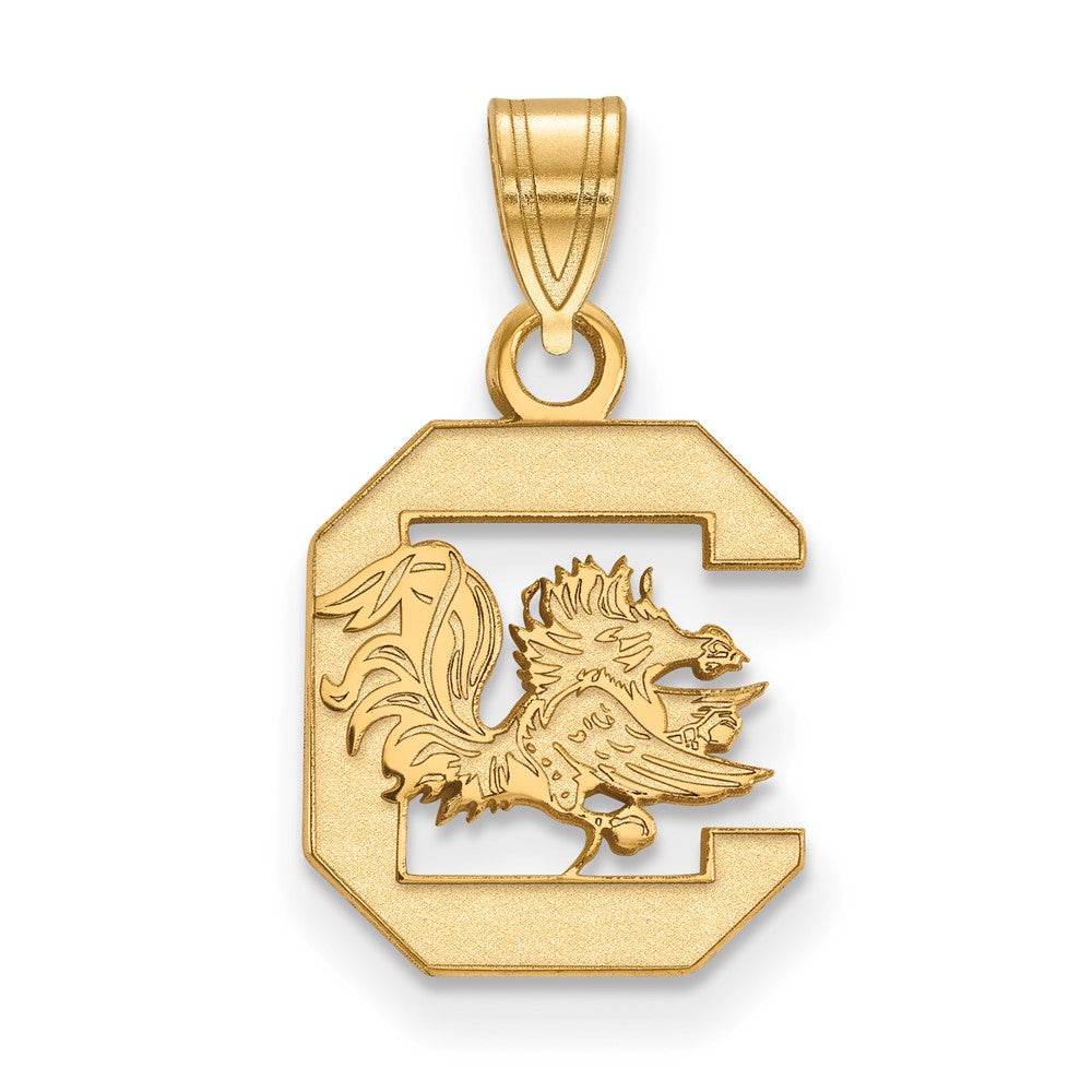 10K Gelbgold Logoart University Of South Carolina Klein Anhänger