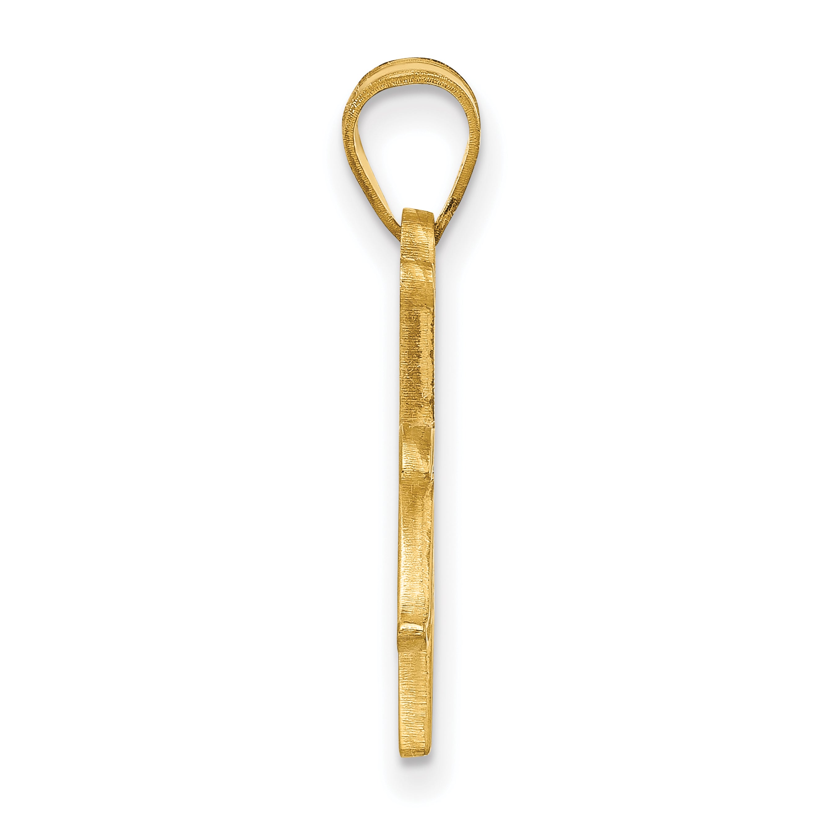 14K Gelbgold Logoart University Of Tulsa Groß Anhänger