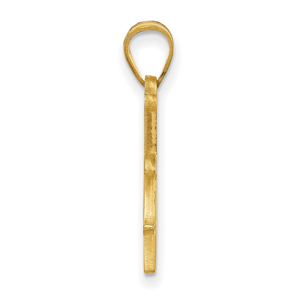 10K Gelbgold Logoart University Of Tulsa Groß Anhänger