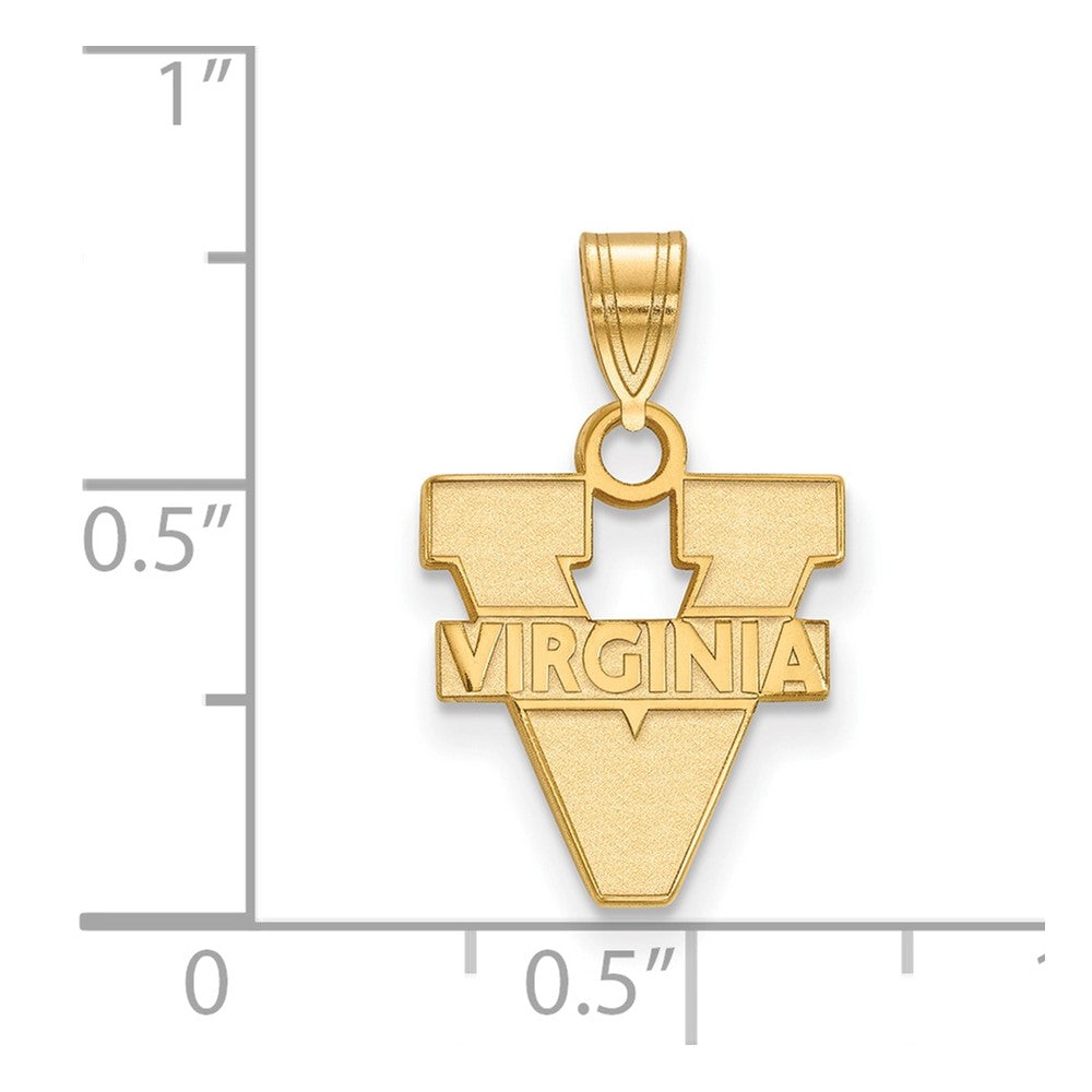 14K Gelbgold Logoart University Of Virginia Klein Anhänger