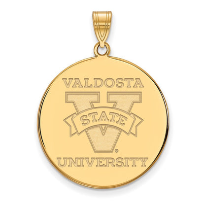 10K Gelbgold Logoart Valdosta State University Extra Groß Plättchen Anhänger