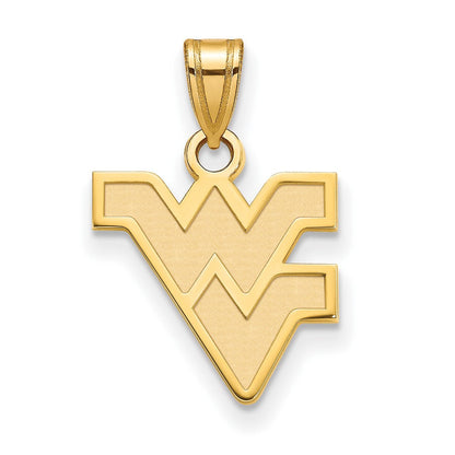 10K Gelbgold Logoart West Virginia University W V Klein Anhänger
