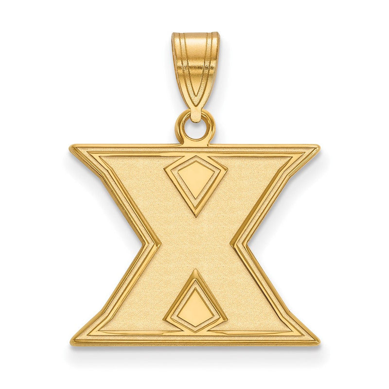 Vergoldet Sterlingsilber Logoart Xavier University Buchstabe X Mittel Anhänger