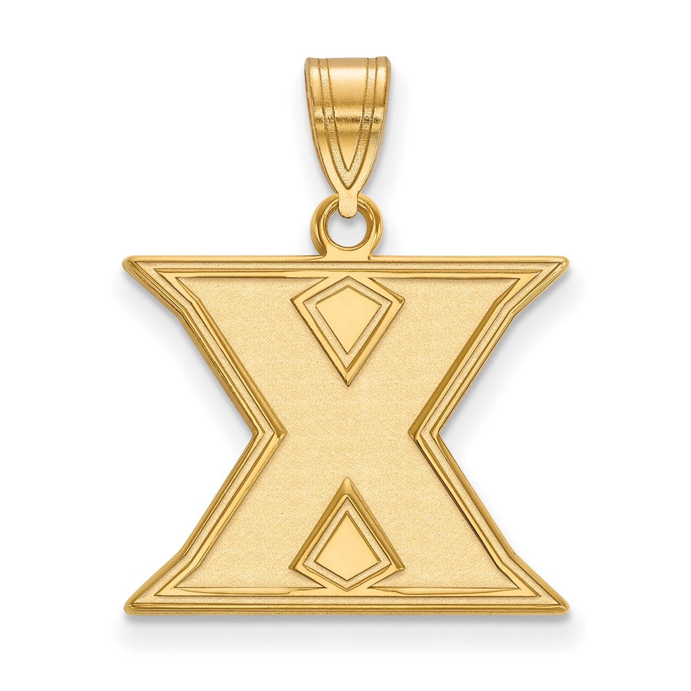 10K Gelbgold Logoart Xavier University Buchstabe X Mittel Anhänger