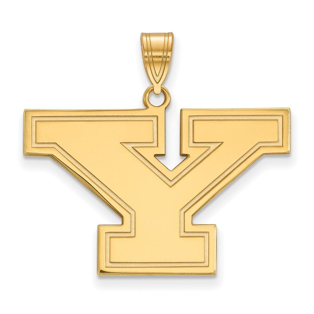 10K Gelbgold Logoart Youngstown State University Buchstabe Y Groß Anhänger