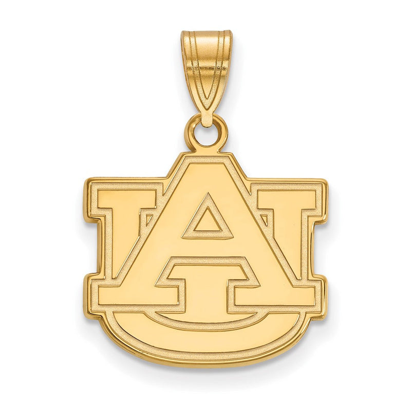 10K Gelbgold Logoart Auburn University A U Mittel Anhänger