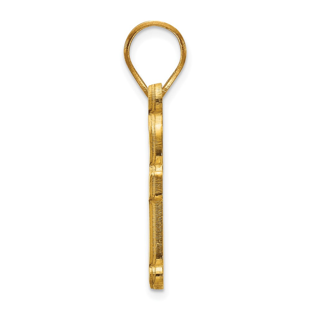 10K Gelbgold Logoart Baylor University Bears Mittel Anhänger