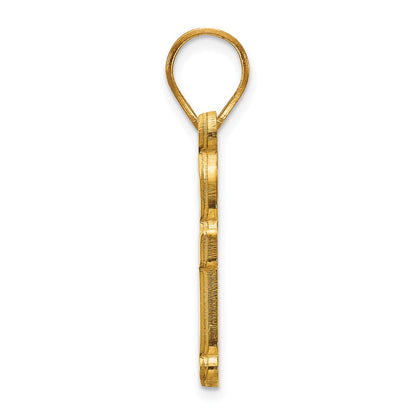 10K Gelbgold Logoart Baylor University Bears Mittel Anhänger