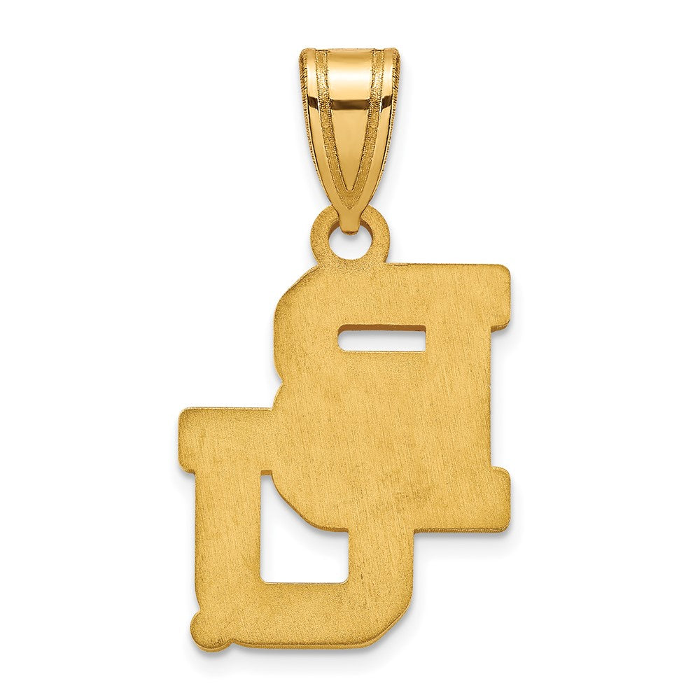 10K Gelbgold Logoart Baylor University Bears Mittel Anhänger