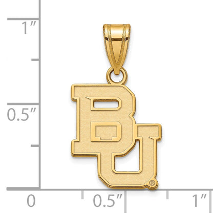 14K Gelbgold Logoart Baylor University Bears Mittel Anhänger