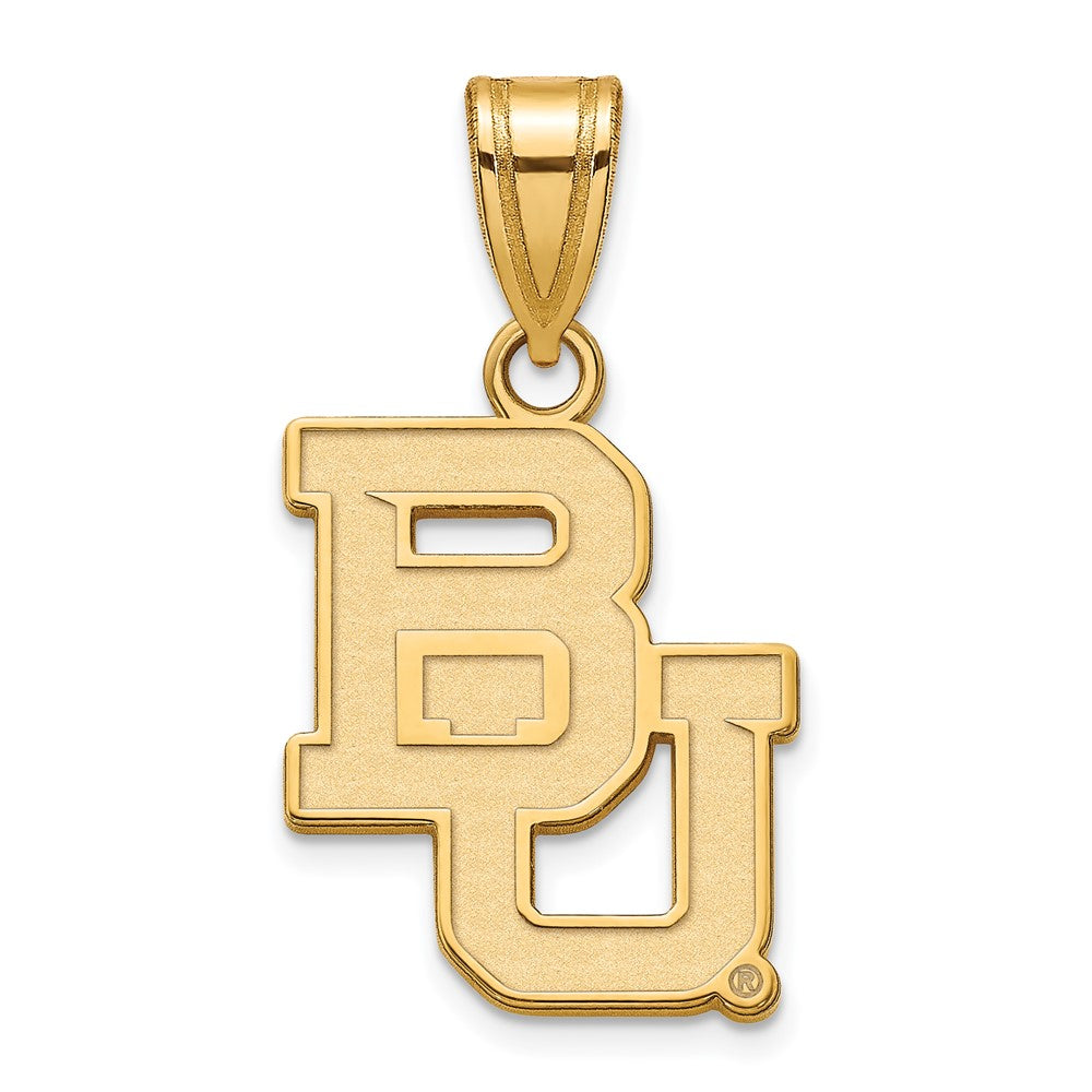 10K Gelbgold Logoart Baylor University Bears Mittel Anhänger