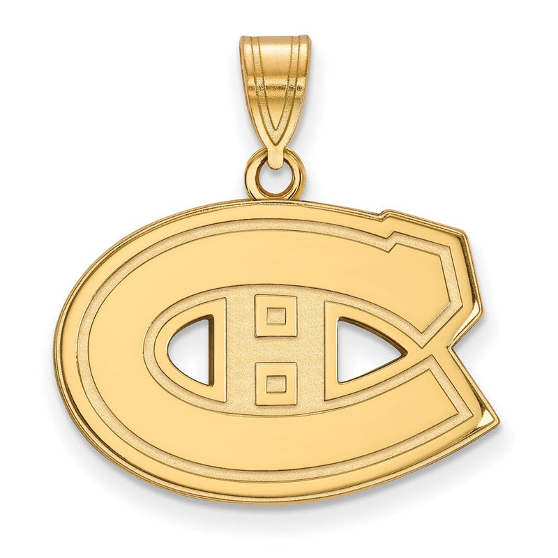 10K Gelbgold Nhl Logoart Montreal Canadiens Mittel Anhänger